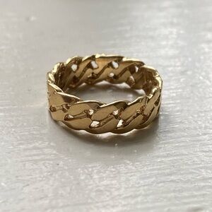14k gold chain ring